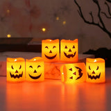 Skull & Ghost Pumpkin LED Candles | Flameless Halloween Lights Halloween Lights - The Eezee Shop