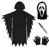 Kids Ghostface Costume | Scream Horror Halloween Fancy Dress Halloween Costumes - The Eezee Shop