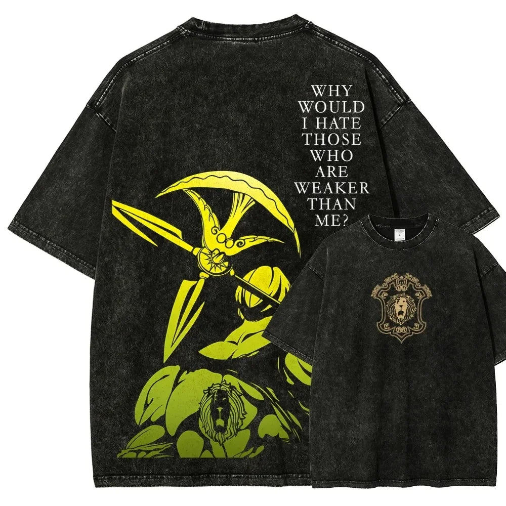 Escanor Seven Deadly Sins Graphic Tee Hot-Blooded Anime Streetwear for Men & Women Anime Tshirts - The Eezee Shop