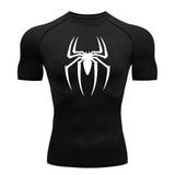 Spider Print Compression Shirt | Men's Quick-Dry Gym Jersey Gym & Compression Wear - The Eezee Shop