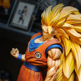 Super Saiyan 3 Goku 54cm Statue | Large Dragon Ball Figure Collectible Figures - The Eezee Shop