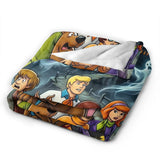 Scooby-Doo Flannel Blanket | Cartoon Halloween Winter Throw Throw Blankets - The Eezee Shop