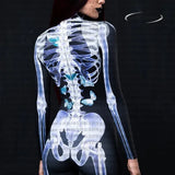 3D Skeleton Zentai Bodysuit | Couples Halloween Jumpsuit Halloween Costumes - The Eezee Shop