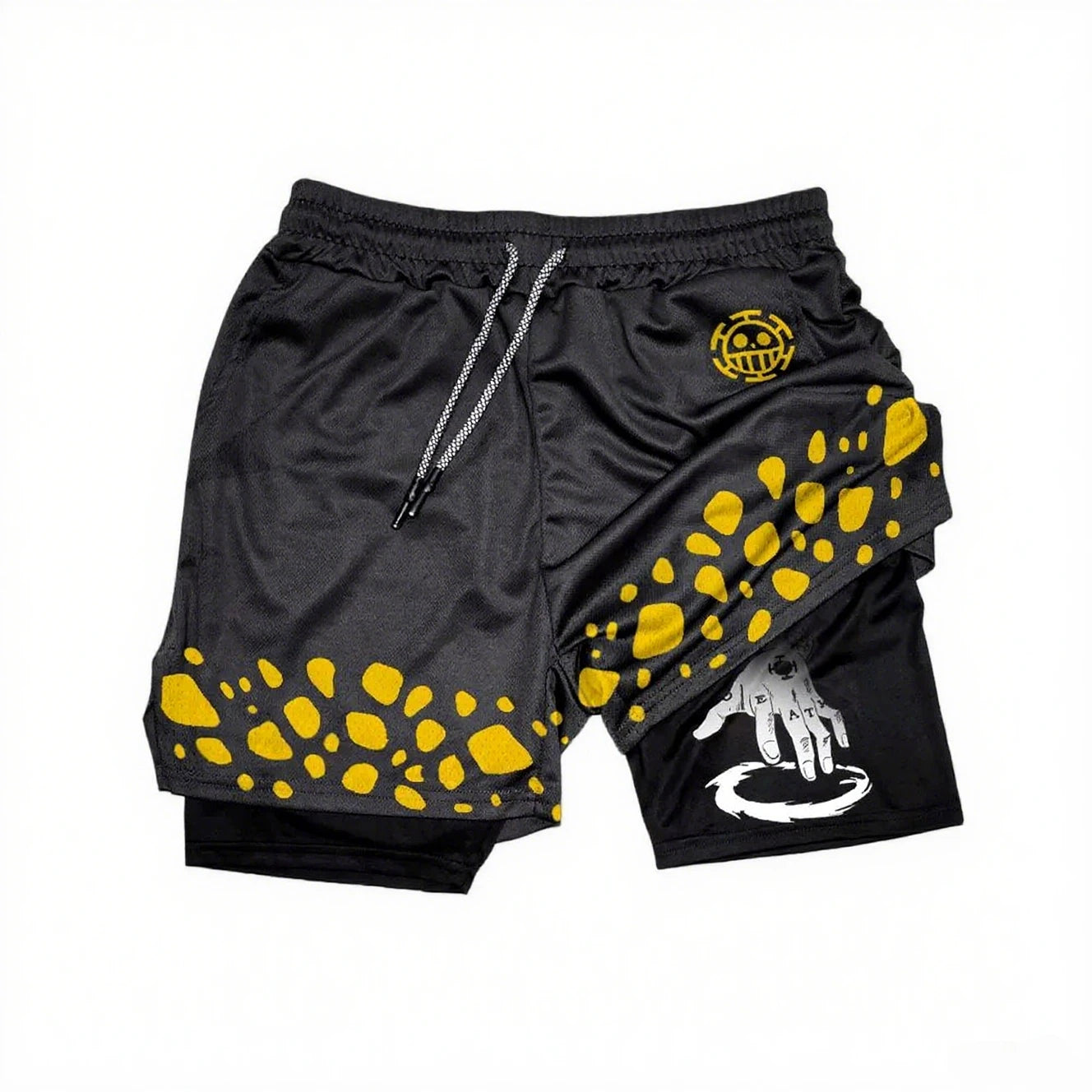 One Piece 2-in-1 Workout Shorts | Quick-Dry Double-Layer Shorts Shorts - The Eezee Shop