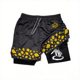 One Piece 2-in-1 Workout Shorts | Quick-Dry Double-Layer Shorts Shorts - The Eezee Shop
