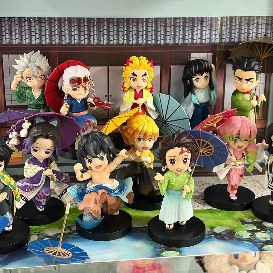Demon Slayer Plum Rain Figure Kimetsu No Yaiba Anime Action Doll Collectible Statue Anime Figure - The Eezee Shop