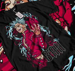 Ban T-shirt, The Seven Deadly Sins T Shirt Anime Y2K Short Sleeves Classic Oversized Hot Product Unisex Couples High Quality Anime Tshirts - The Eezee Shop