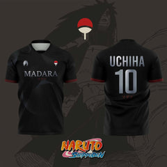 Madara Uchiha Naruto 3D Print Football Jersey 2026 Bandai Anime Soccer Shirt No.10 Streetwear for Fans Anime Tshirts - The Eezee Shop
