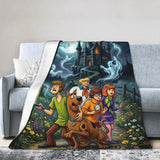 Scooby-Doo Flannel Blanket | Cartoon Halloween Winter Throw Throw Blankets - The Eezee Shop