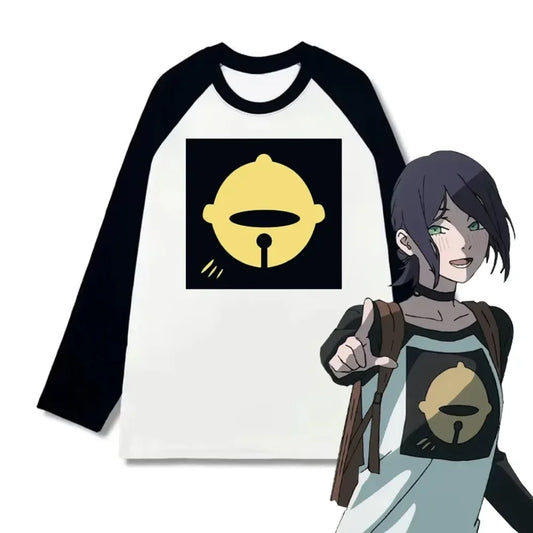 Anime Reze Long Sleeve T-shirt Cosplay Oversized Vintage Chainsaw Man Women Men Clothes Japanese Manga Tee Clothing Harajuku Y2K Top Anime Tshirts - The Eezee Shop
