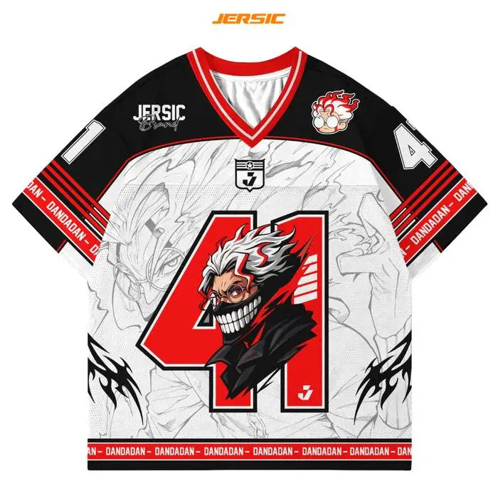 41 Jersey Dandadan Okarun Anime Series Jersey Korean Style Kpop Baseball Hockey Oversize T-shirt Anime Daily Unisex Tops Tee Anime Tshirts - The Eezee Shop