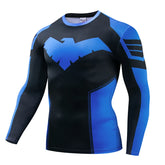 Nightwing 3D Compression Shirt | Men's Rash Guard Training Top Gym & Compression Wear - The Eezee Shop