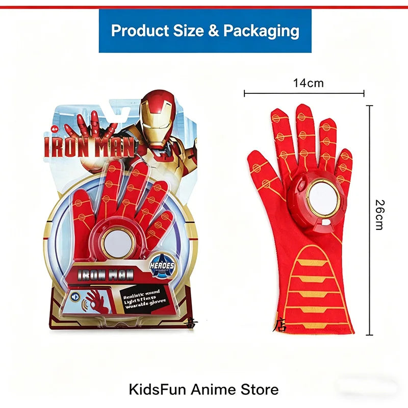 Iron Man Cosplay Set for Kids | Light-Up Mask, Gloves & Launcher Cosplay Props - The Eezee Shop