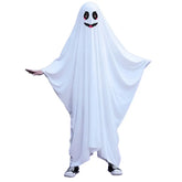 Smiling Ghost Hooded Cloak | Funny Halloween Poncho Robe Halloween Costumes - The Eezee Shop