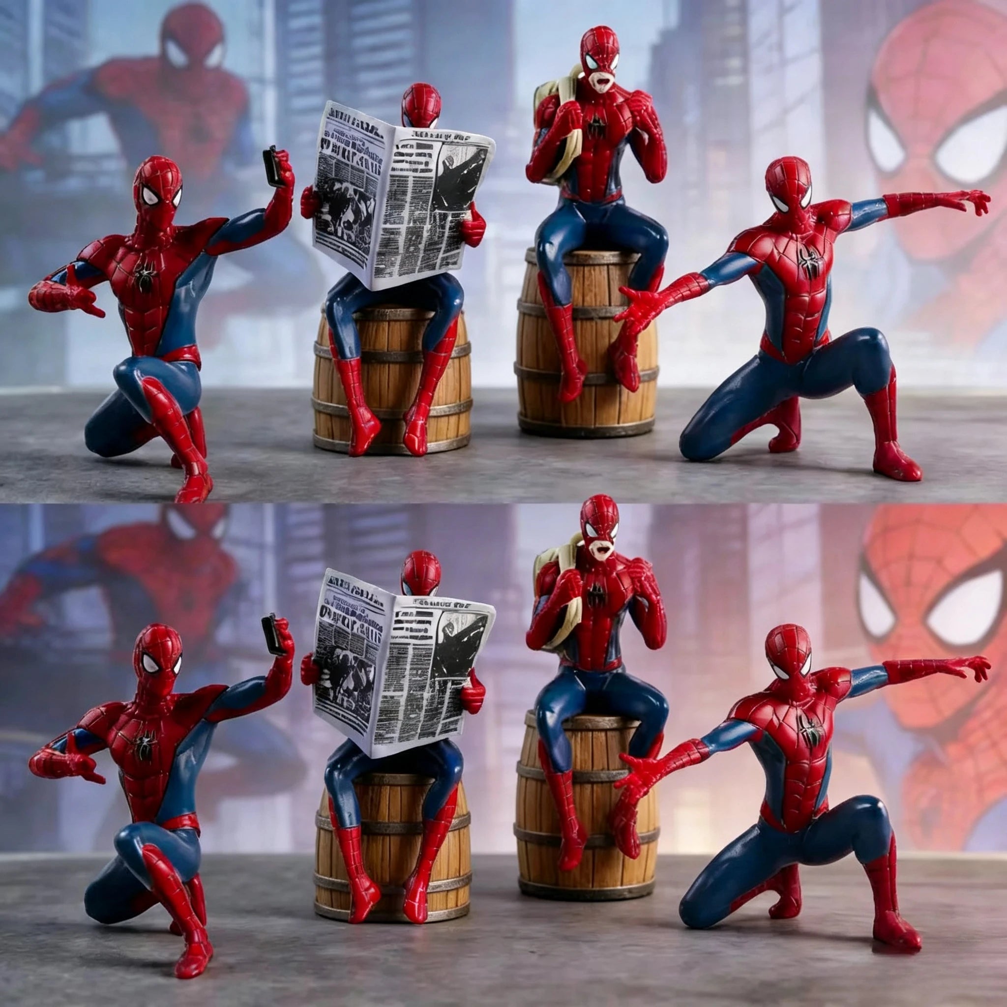 Mini Spider-Man Figure | 7-9cm Handmade Desktop Model Collectible Figures - The Eezee Shop