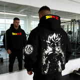 Super Saiyan Goku Retro Hoodie | Pure Cotton Dragon Ball Pullover Hoodies & Sweatshirts - The Eezee Shop