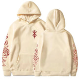 Berserk Acid Wash Hoodie | Goth Manga Streetwear Pullover Hoodies & Sweatshirts - The Eezee Shop