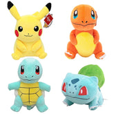 Pokemon Plush Toys – Pikachu, Charmander, Squirtle, Bulbasaur, Lucario, Gengar & Eevee Evolution (Umbreon) Stuffed Dolls Gift