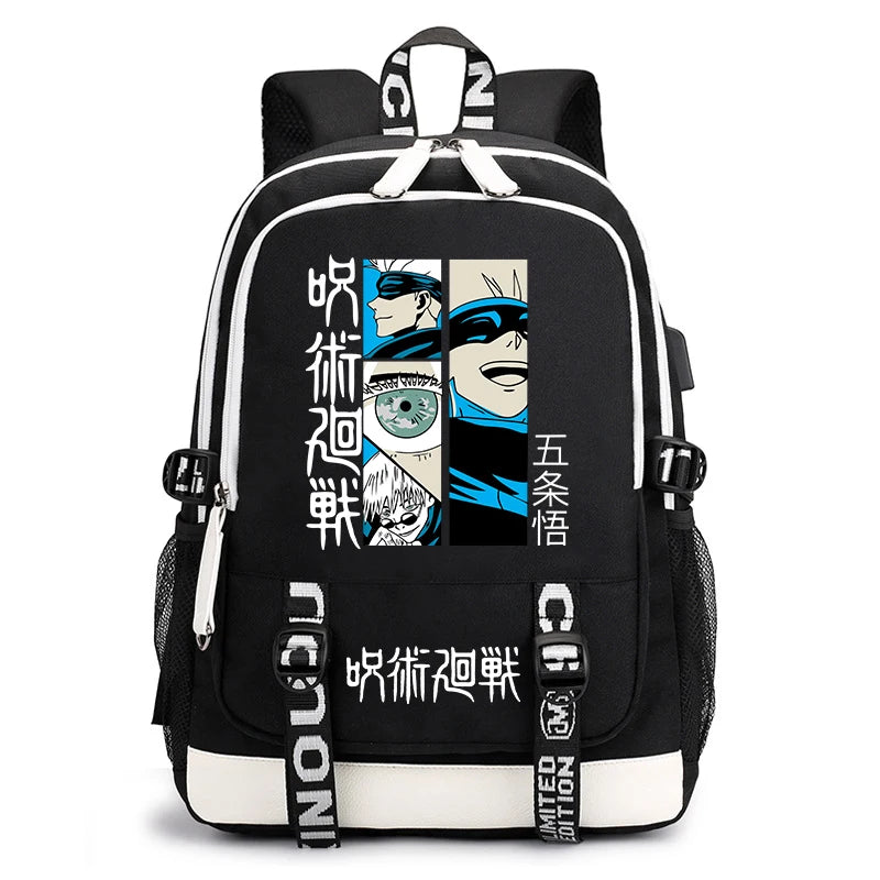Jujutsu Kaisen Bookbag | Lightweight Casual School Backpack Backpacks - The Eezee Shop
