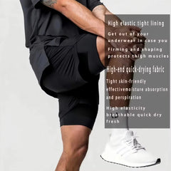 One Piece Men's Shorts Double Layer 2-in-1 Shorts Roronoa Zoro Performance shorts - The Eezee Shop