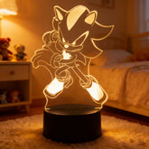 Sonic 3D LED Night Light | Cute Bedroom Table Lamp Lamps & Night Lights - The Eezee Shop