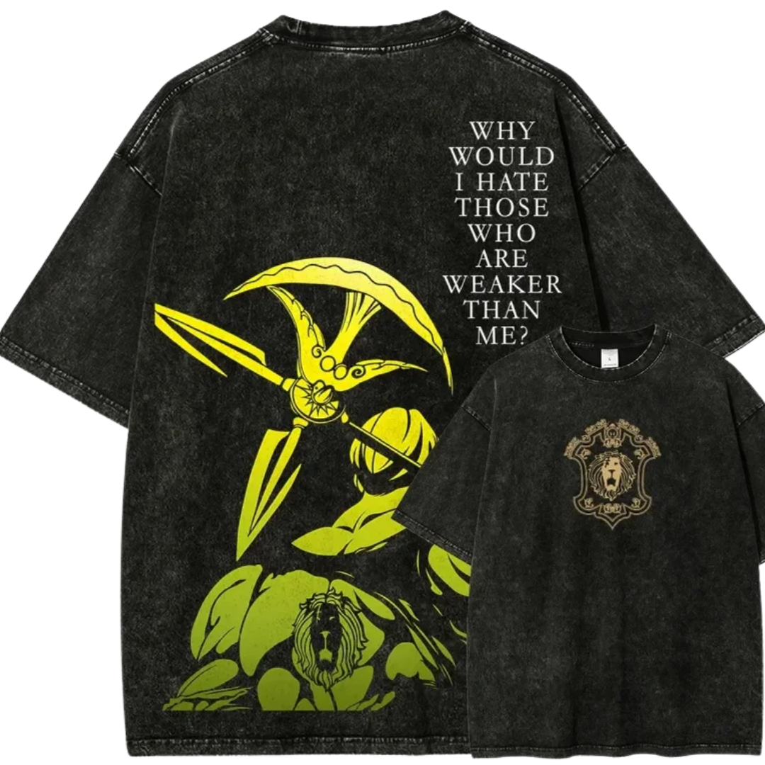 Escanor Seven Deadly Sins Hot-Blooded Anime Streetwear Anime Tshirts - The Eezee Shop