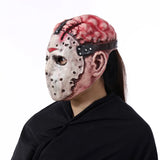 Jason Voorhees Exposed Brain Mask | Full Face Horror Mask Halloween Masks - The Eezee Shop