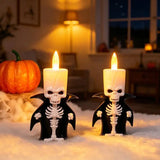 Skeleton Flameless LED Candle | Flickering Halloween Decor Halloween Lights - The Eezee Shop
