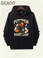 Pumpkin Club Fleece-Lined Hoodie | Warm Halloween Pullover Hoodies & Sweatshirts - The Eezee Shop