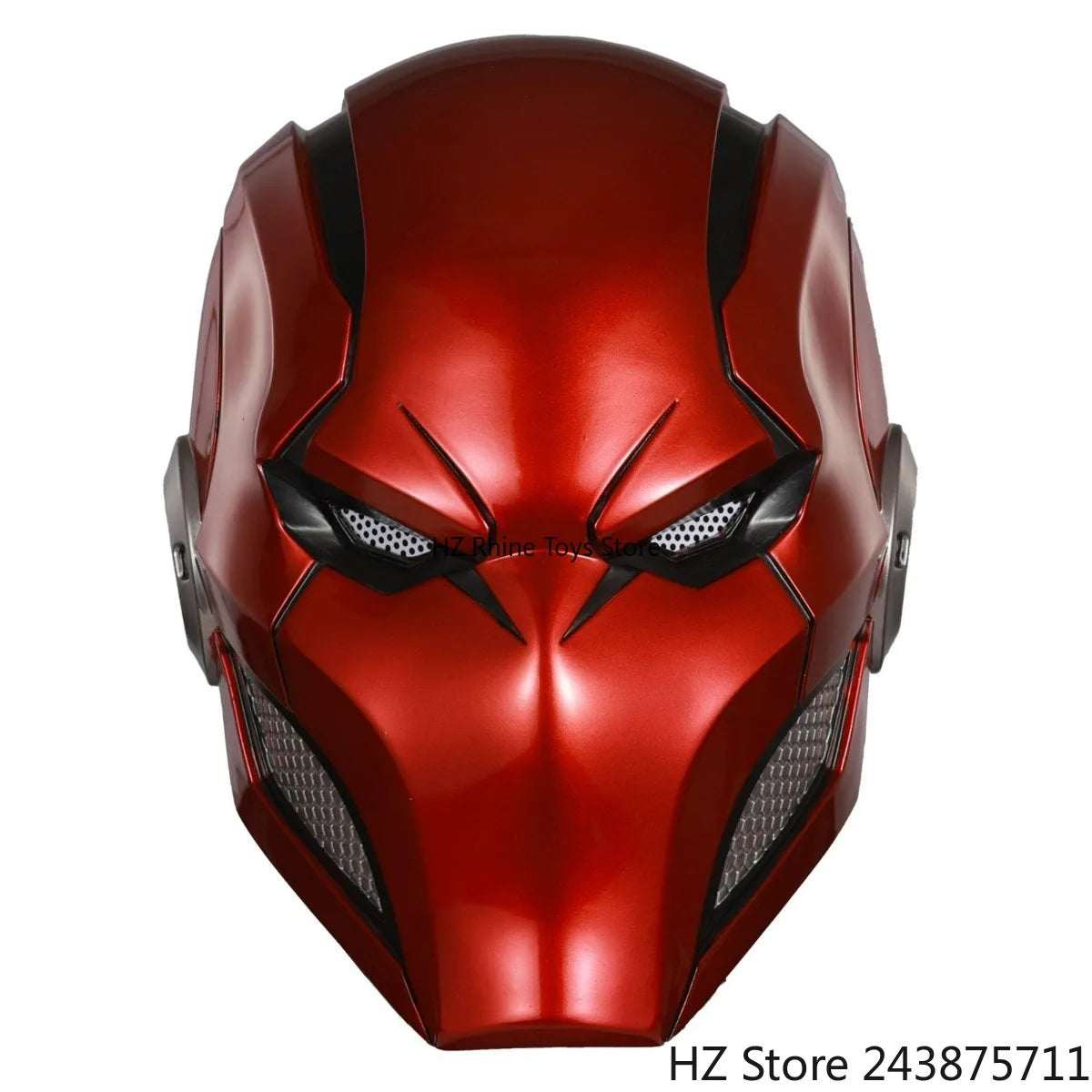 Red Hood Metallic Helmet | Deluxe Cosplay Prop with Eye Detail Cosplay Masks & Helmets - The Eezee Shop