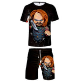 Chucky T-Shirt & Shorts Set | Horror Summer Streetwear Outfit Outfit Sets - The Eezee Shop