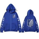 Wings of Freedom Zip-Up Hoodie | Attack on Titan Sweatshirt Hoodies & Sweatshirts - The Eezee Shop