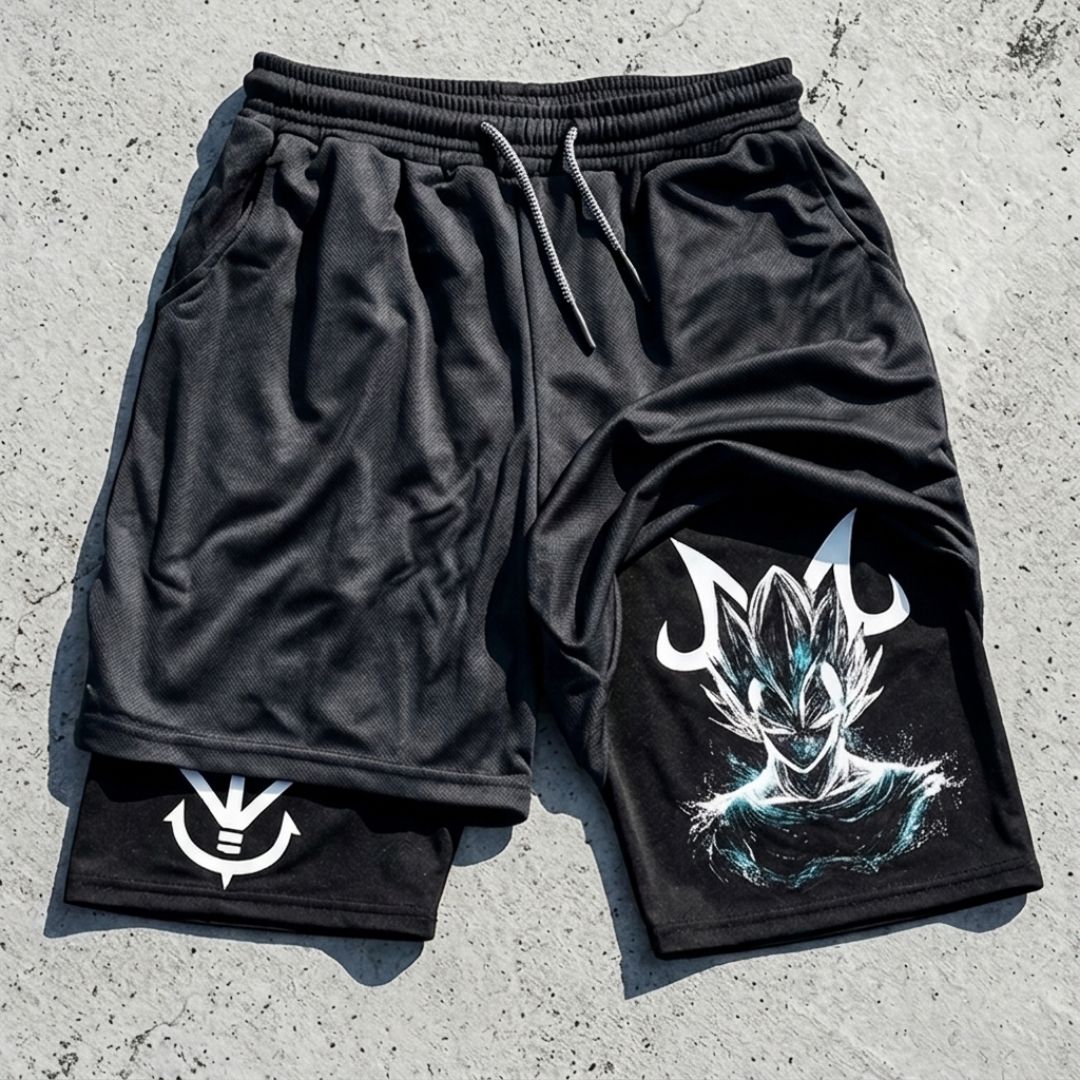 Vegeta Dragon Ball Performance Gym Shorts Performance shorts - The Eezee Shop