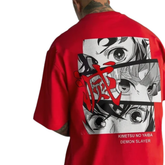 Men's T-shirt Demon Slayer Anime Print Tee Streetwear Anime Tshirts - The Eezee Shop
