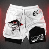 Naruto Japanese Animation Peripheral Printing Double Shorts Performance shorts - The Eezee Shop