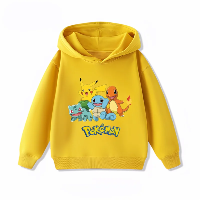 Cute Pikachu Print Kids Hoodie Hoodies Series - The Eezee Shop