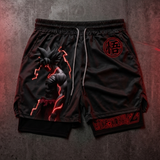 Dragon Ball Goku Unisex Loose Sports Breathable Double Layer Shorts Performance shorts - The Eezee Shop