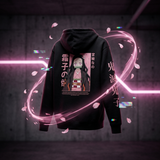 Nezuko Kamado Demon Slayer Zip-Up Hoodie Hoodies Series - The Eezee Shop