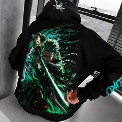 One Piece Roronoa Zoro Autumn Winter Hoodie Hoodies Series - The Eezee Shop