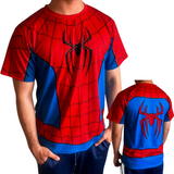 Spider Web Suit Print T-Shirt Men's Breathable Quick-Dry Sports Tee Anime Tshirts - The Eezee Shop