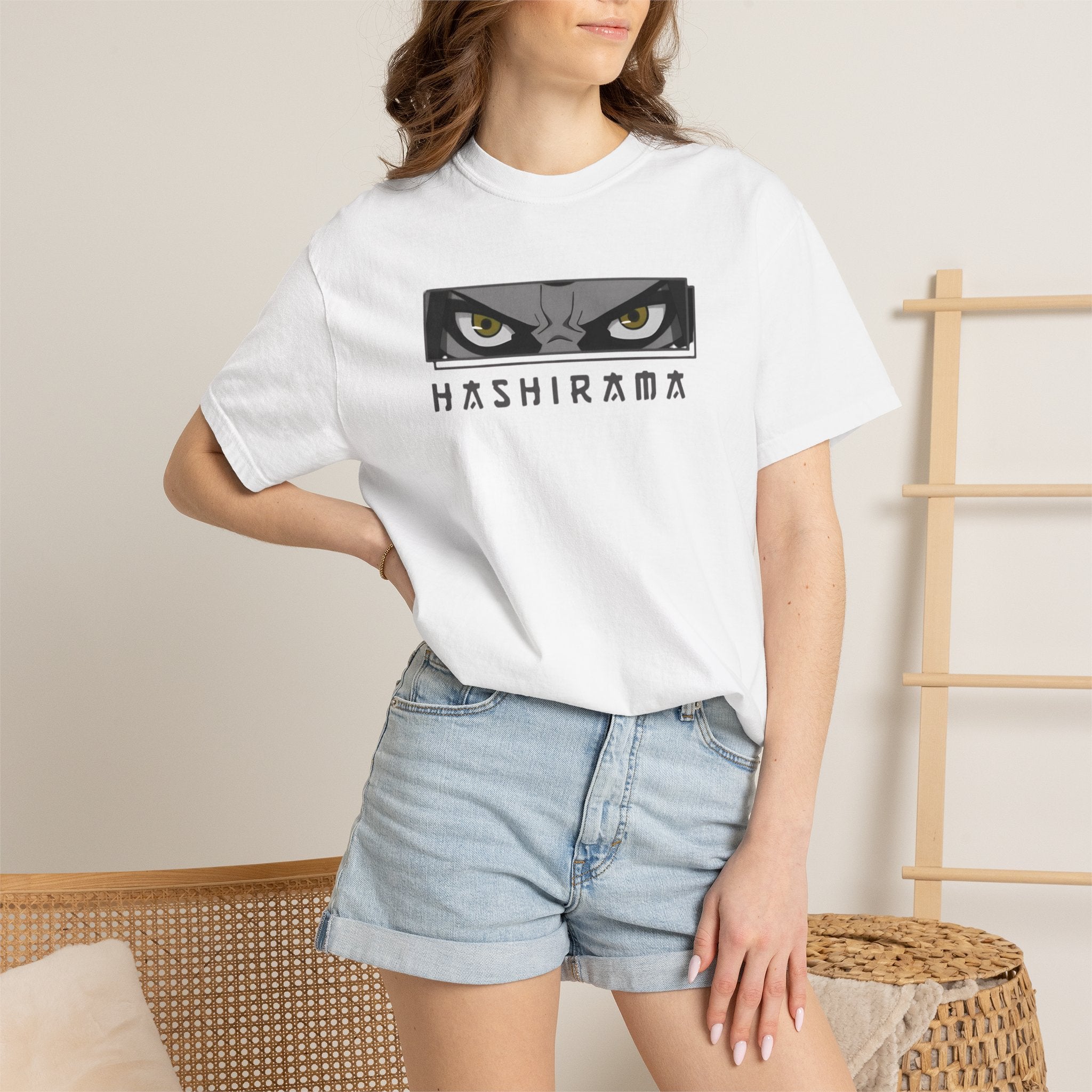 Naruto Hashirama Senju Eyes T-Shirt Anime Ninja Graphic Tee T-Shirt - The Eezee Shop