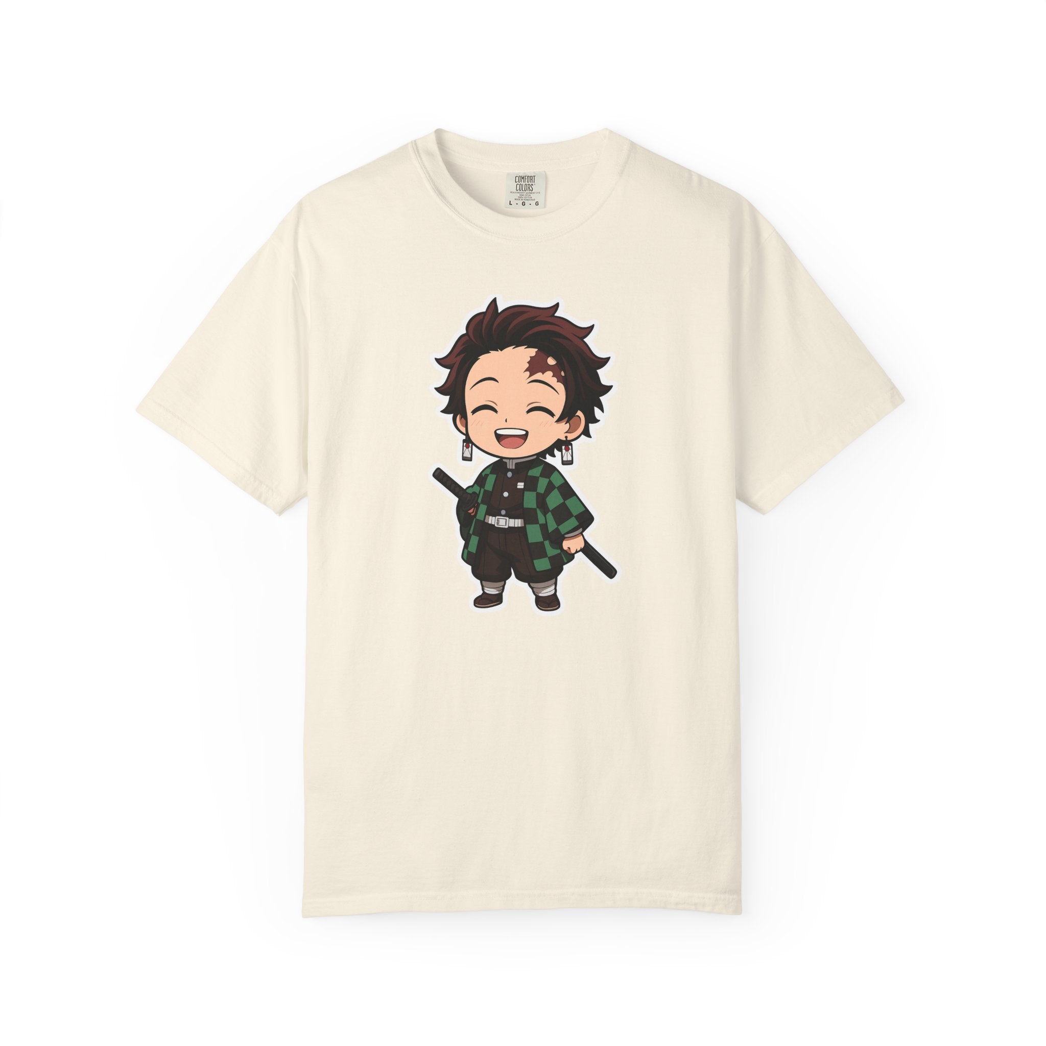 Tanjiro Chibi T-Shirt Cute Demon Slayer Anime Tee T-Shirt - The Eezee Shop