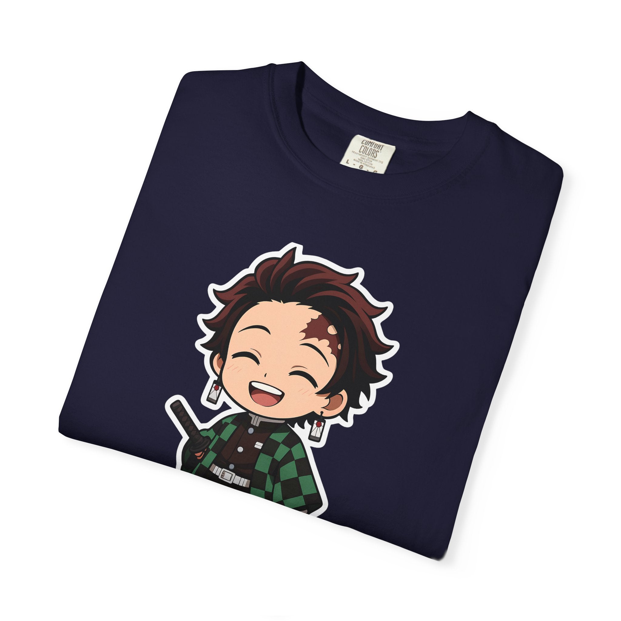 Tanjiro Chibi T-Shirt Cute Demon Slayer Anime Tee T-Shirt - The Eezee Shop