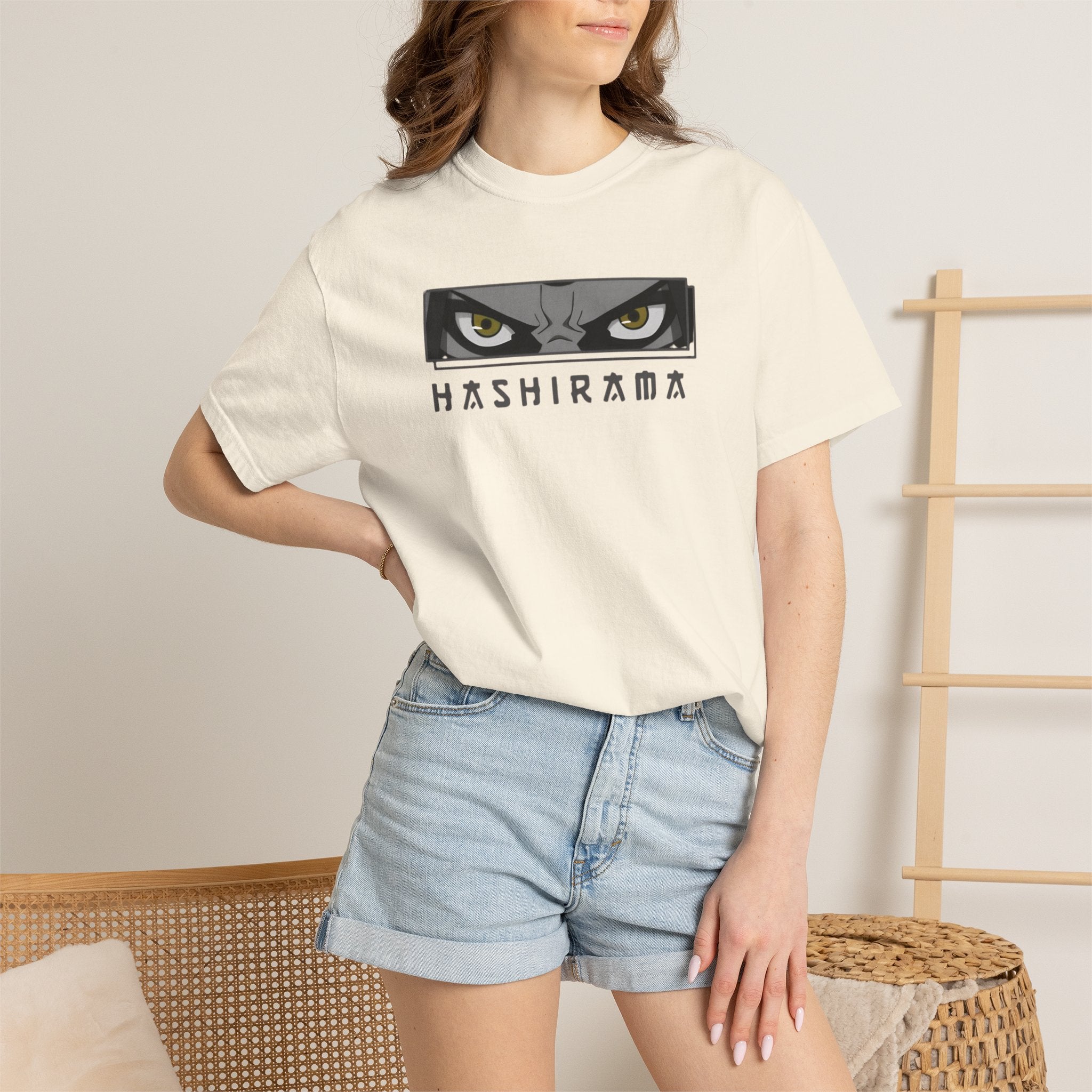 Naruto Hashirama Senju Eyes T-Shirt Anime Ninja Graphic Tee T-Shirt - The Eezee Shop