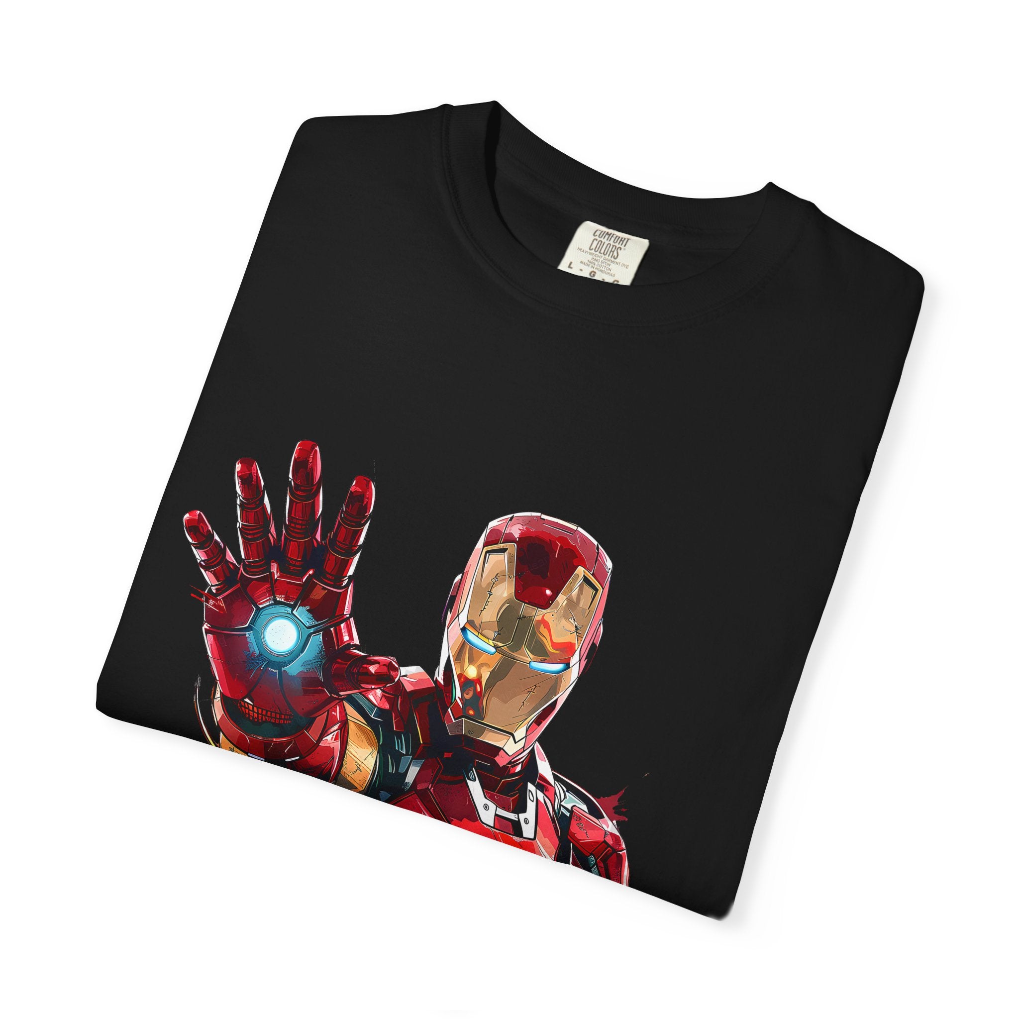 Marvel Iron Man Repulsor Blast Print Graphic Cotton Tee T-Shirt - The Eezee Shop