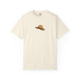 One Piece Luffy Straw Hat T-Shirt, Unisex Garment-Dyed Cotton Tee with Minimalist Chest Print T-Shirt - The Eezee Shop