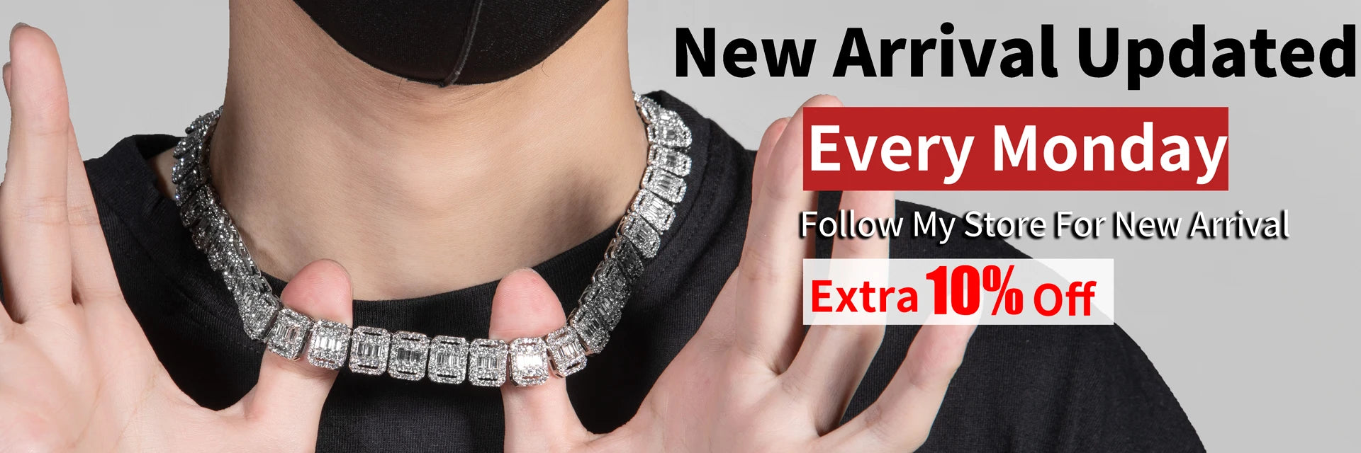 Black Panther Cuban Link Necklace | 12mm Rhinestone Chain Jewelry - The Eezee Shop