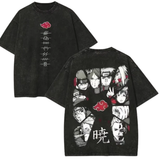 Akatsuki Naruto Oversized Retro Anime Graphic Men Tees Clothing Anime Tshirts - The Eezee Shop