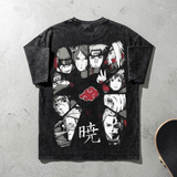 Akatsuki Naruto Oversized Retro Anime Graphic Men Tees Clothing Anime Tshirts - The Eezee Shop