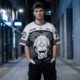 Sukuna Jujutsu Kaisen Monochrome Manga Panel Jersey Anime Tshirts - The Eezee Shop
